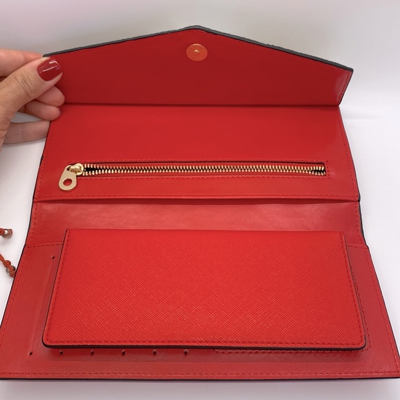 Dune London Red Leopard Print Wallet on a chain Crossbody - Picture 9 of 12